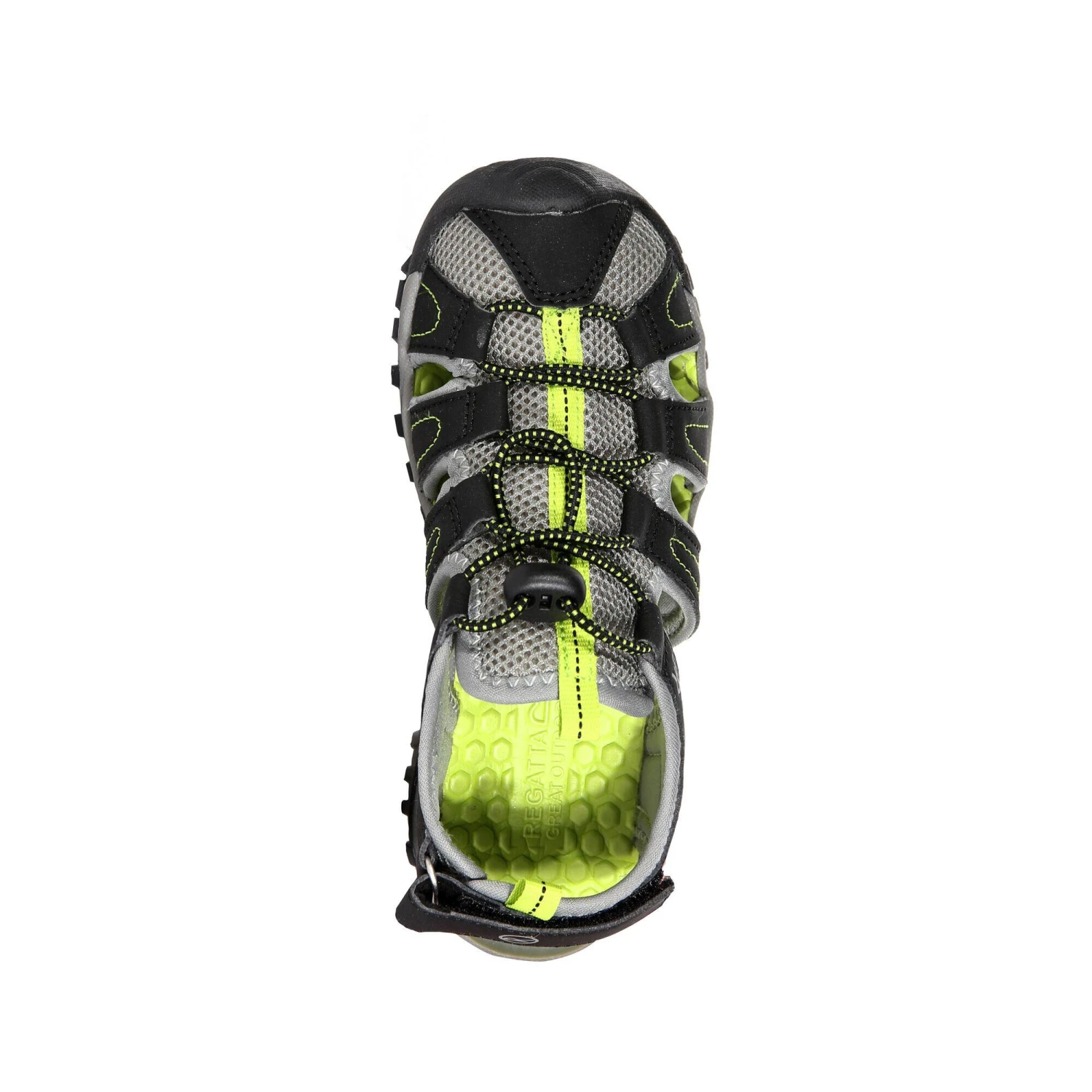 Regatta Childrens/Kids Westshore Sandals (Black/Lime Green) 6 Regatta Childrens/Kids Westshore Sandals (Black/Lime Green) - Image 4