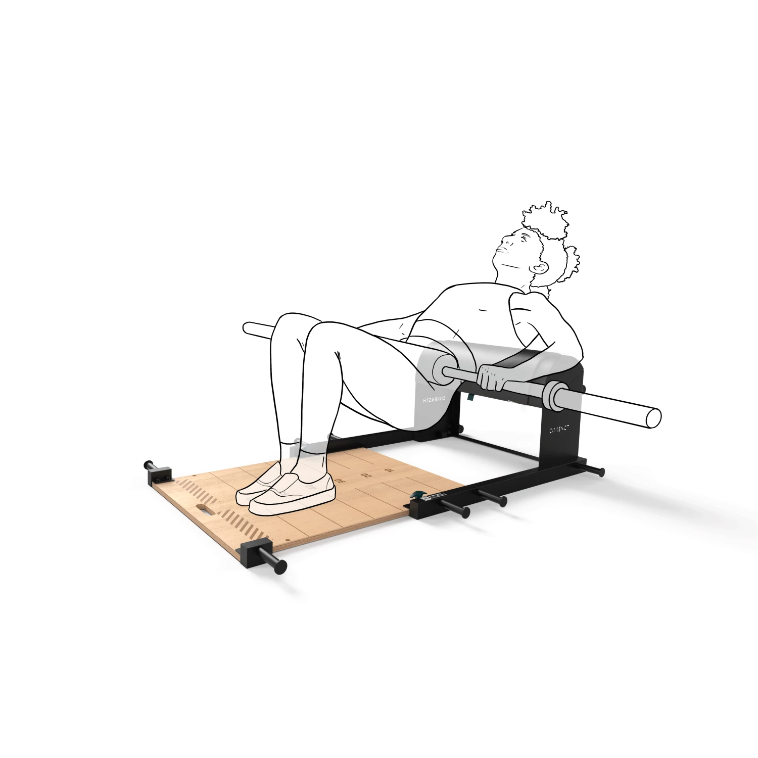 CORENGTH Hip Thrust Bench Glutes And Legs 4 CORENGTH Hip Thrust Bench Glutes And Legs - Image 2