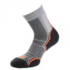 Mens Trail Socks (Pack Of 2) (Grey/Orange)