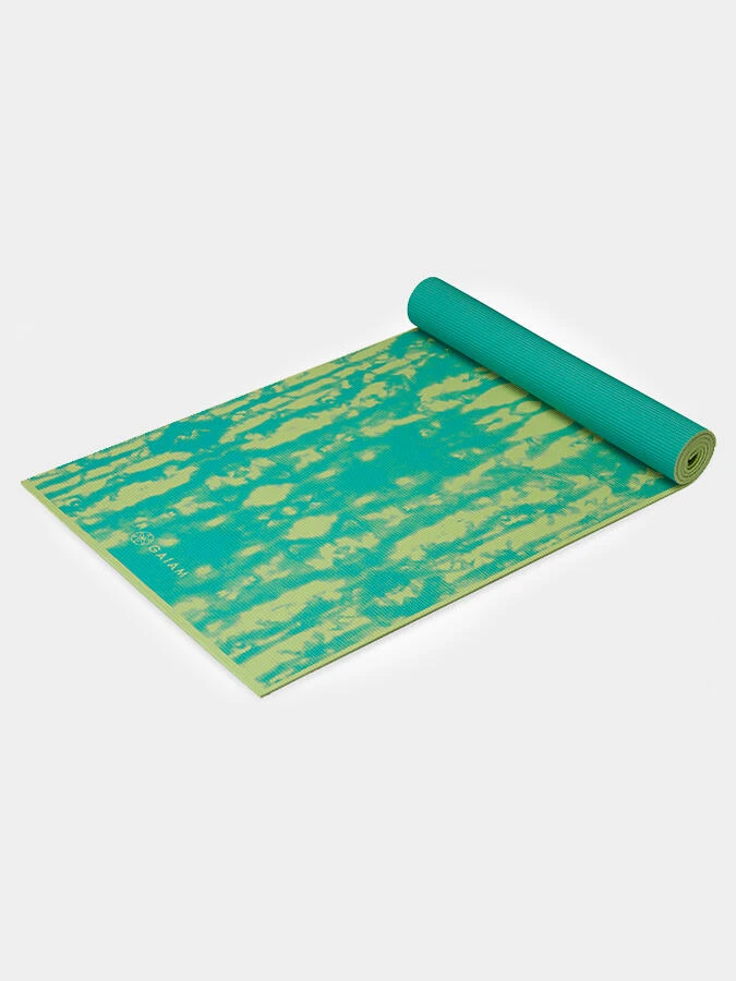Gaiam Turquoise Premium Reversible Lotus Yoga Mat 6mm 8 Gaiam Turquoise Premium Reversible Lotus Yoga Mat 6mm - Image 6