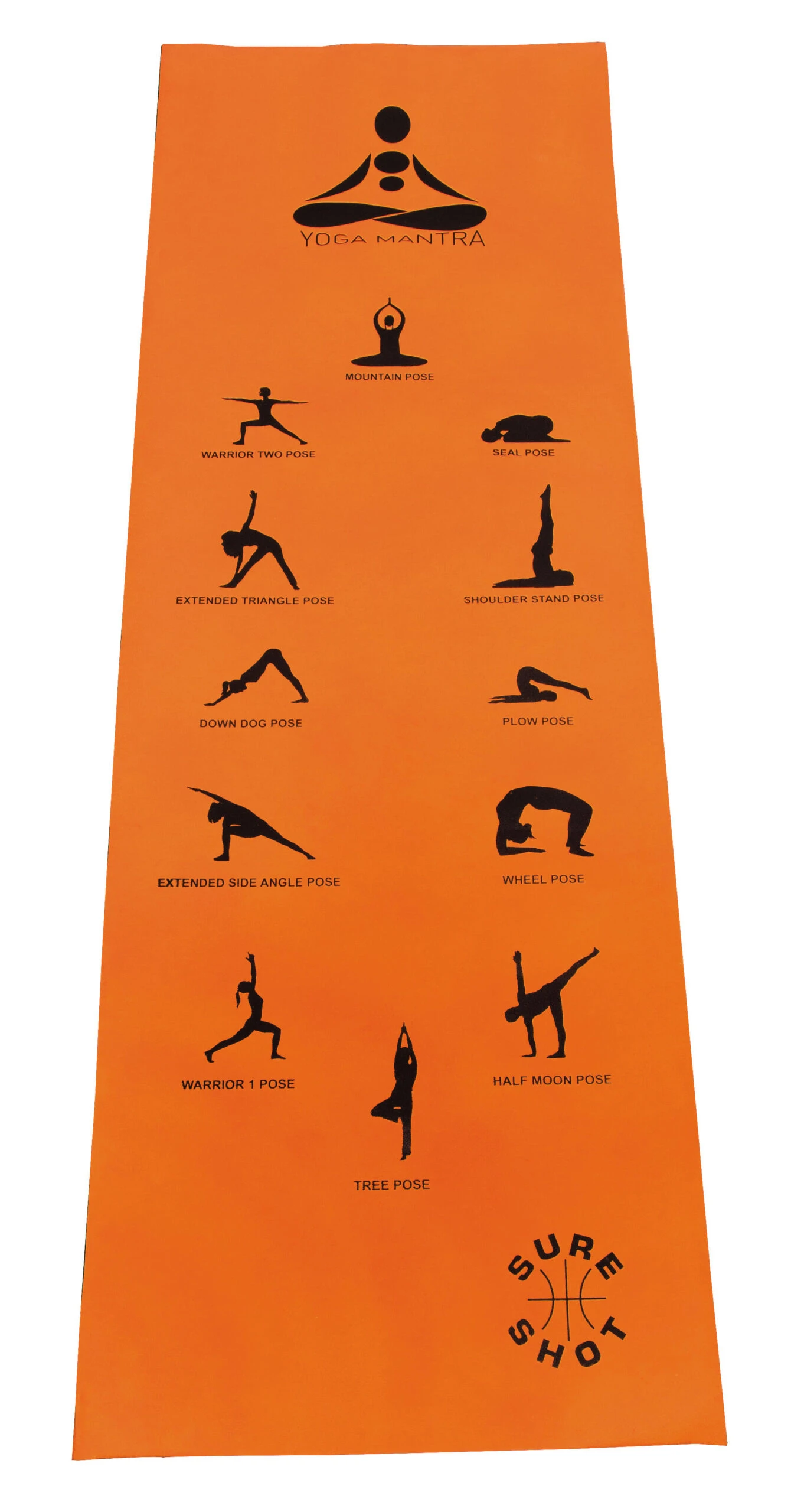 Sure Shot Yoga Mat Orange 4 Sure Shot Yoga Mat Orange - Image 2