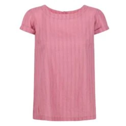 Regatta Womens/Ladies Jaelynn Dobby Cotton TShirt (Pastel Lilac) -Outdoor Climbing Shop k16ed72dcc4ed0970c329de62a5f98e31