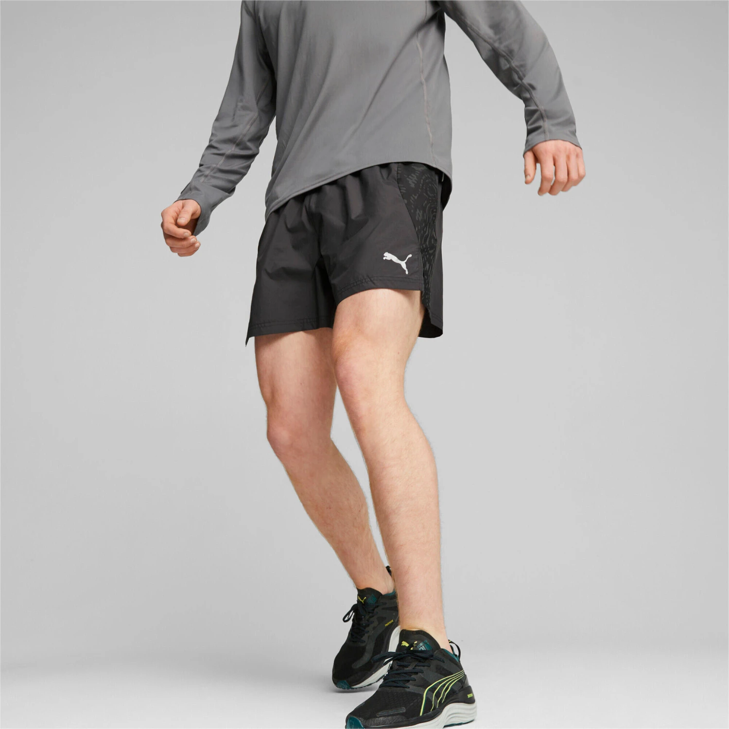PUMA Mens RUN PUMA 5" Running Shorts 3 PUMA Mens RUN PUMA 5" Running Shorts