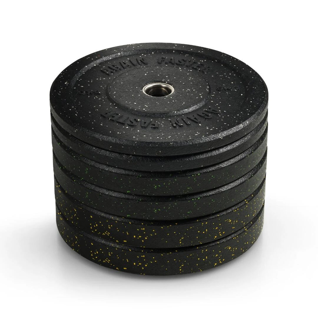 Again Faster® Crumb Rubber Bumper Plates 5kg (Pair) 4 Again Faster® Crumb Rubber Bumper Plates 5kg (Pair) - Image 2