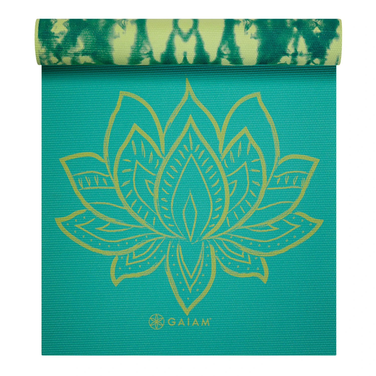 Gaiam Turquoise Premium Reversible Lotus Yoga Mat 6mm 5 Gaiam Turquoise Premium Reversible Lotus Yoga Mat 6mm - Image 3