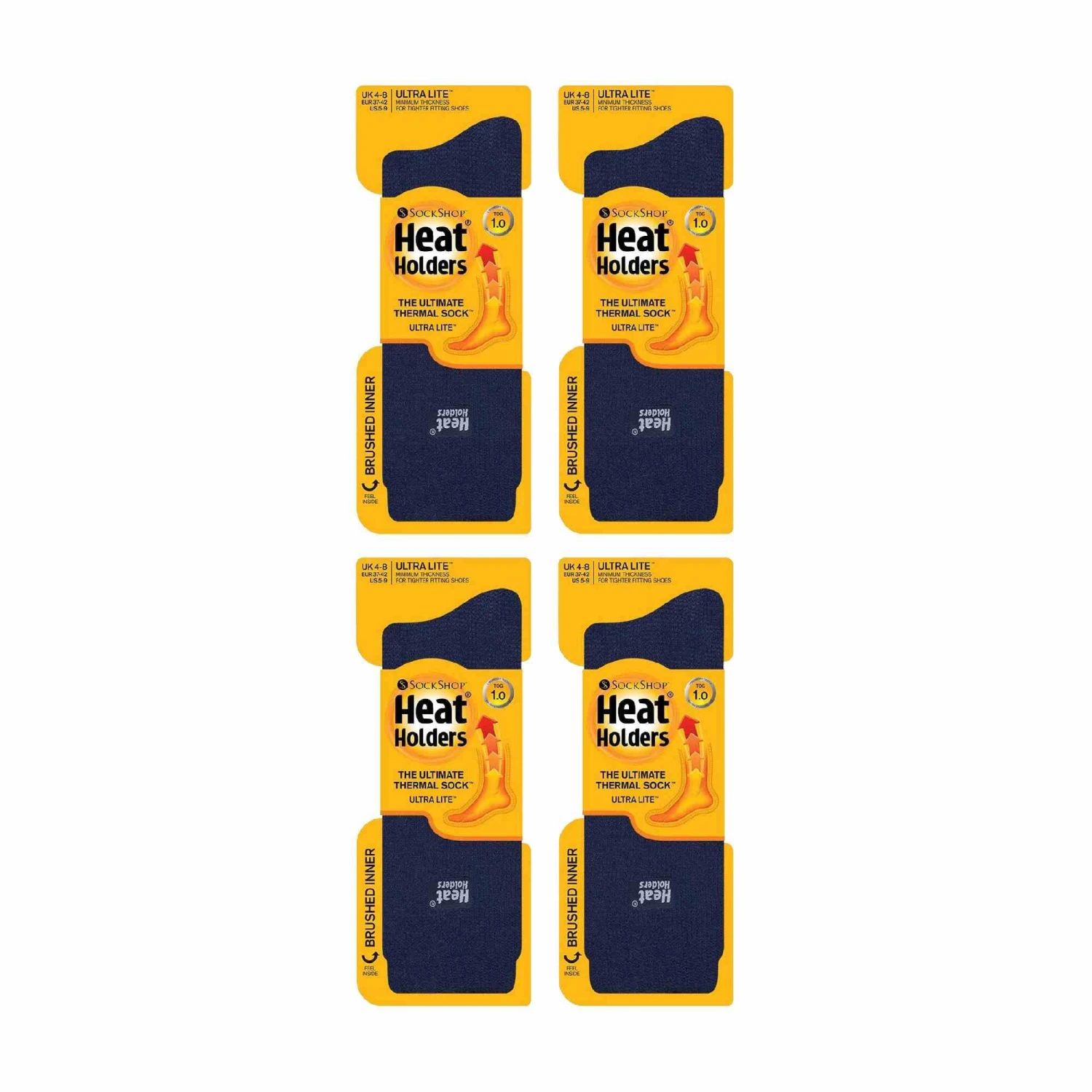 4 Pairs Ladies Ultra Lightweight Warm Thermal Socks For Dress Socks In Winter 6 4 Pairs Ladies Ultra Lightweight Warm Thermal Socks For Dress Socks In Winter - Image 4