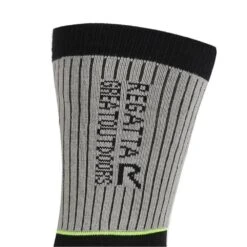 Regatta Mens Samaris 2 Season Socks (Pack Of 2) (Black/Dark Steel) -Outdoor Climbing Shop k37b09576b61fbe46c698b903c8b474f0