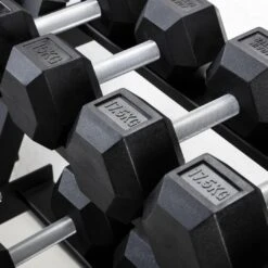Rubber Coated Hexhead Dumbbells – 17.5KG (pair) -Outdoor Climbing Shop k398bd402530e0a648ab2eeab21cf2d07 2