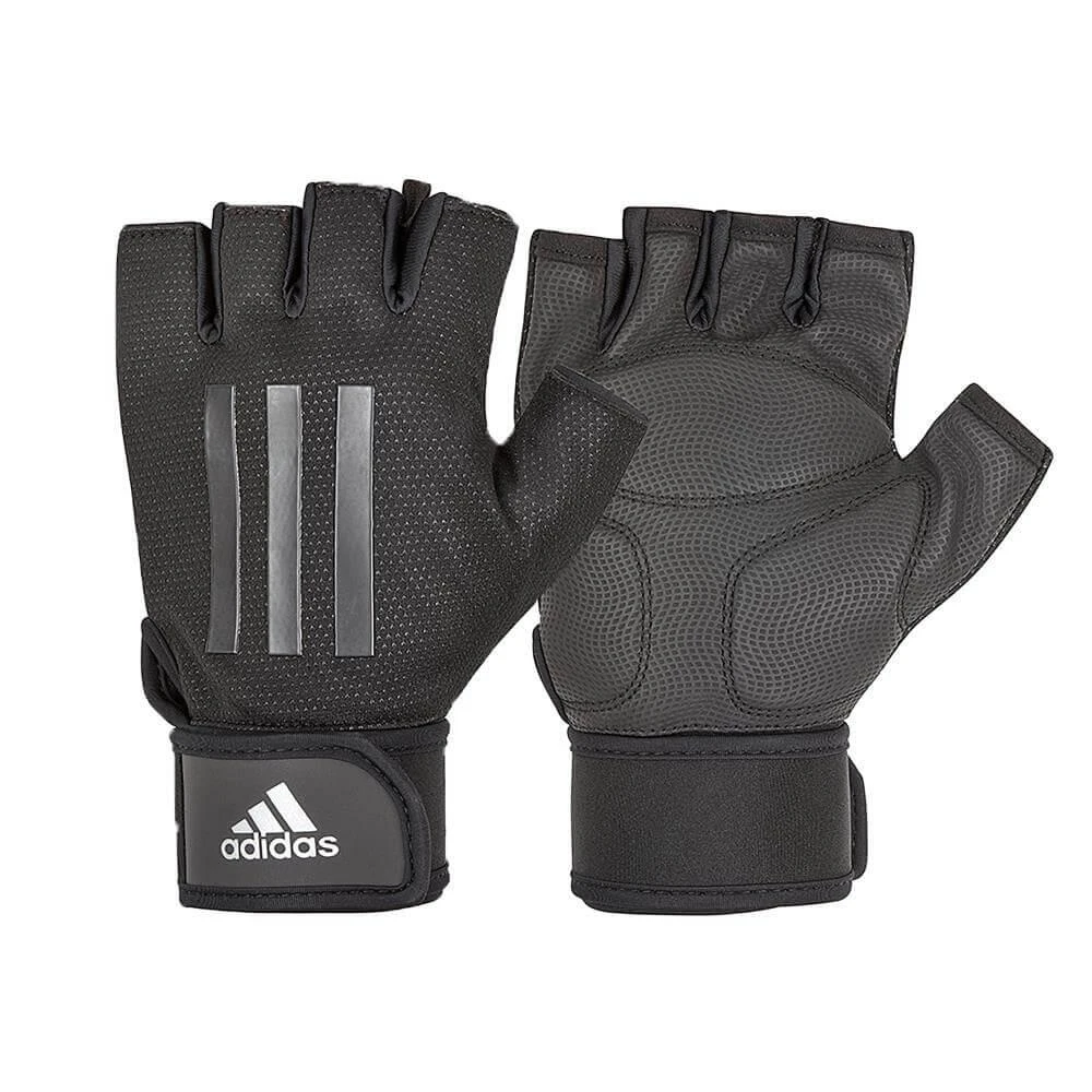 Adidas Half Finger Weight Lifting Gym Gloves, Black 8 Adidas Half Finger Weight Lifting Gym Gloves, Black - Image 6