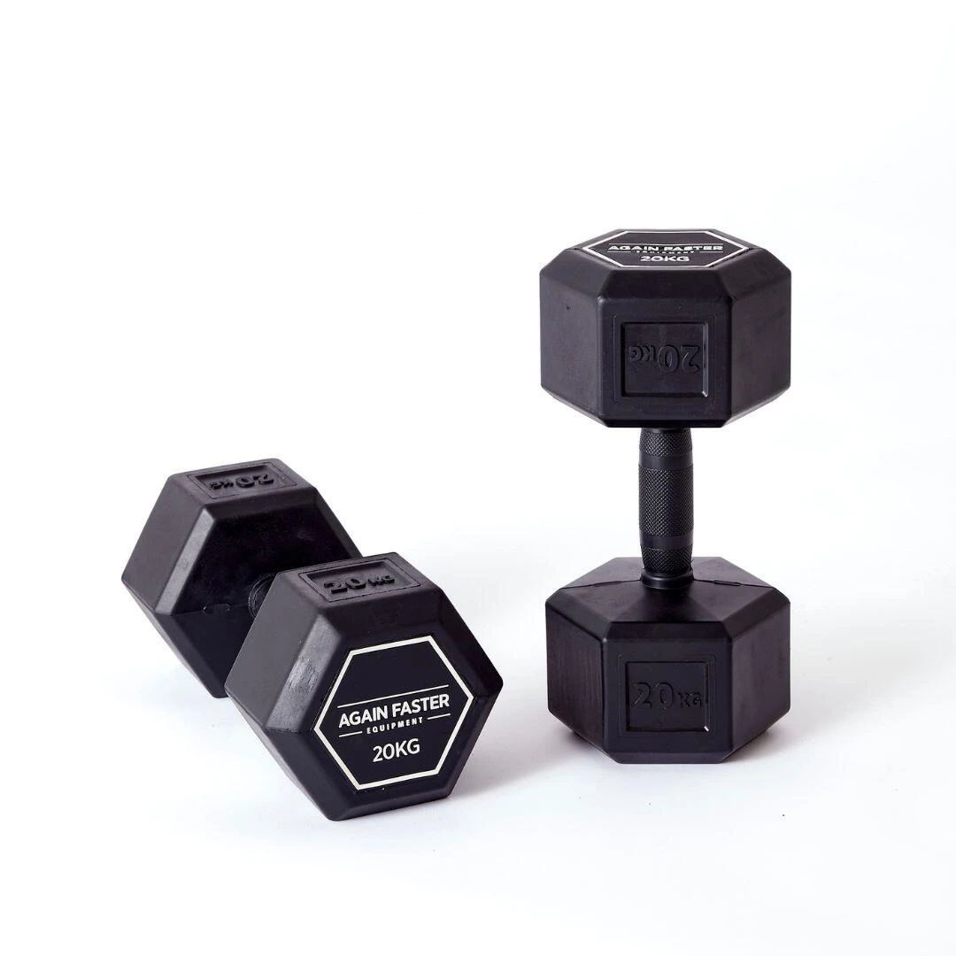 Rubber Hex Dumbbell 20kg (Free Shipping) 3 Rubber Hex Dumbbell 20kg (Free Shipping)