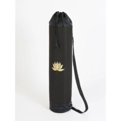 Yoga Studio Black & Gold Lotus Yoga Mat Bag