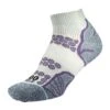 Womens/Ladies Lite Recycled Ankle Socks (Silver/Purple)