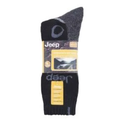 Jeep 4 Pairs Mens Anti Blister Thick Cushioned Luxury Boot Socks For Hiking -Outdoor Climbing Shop k5e33bddf1de756af19b8719cd4c0ecbe