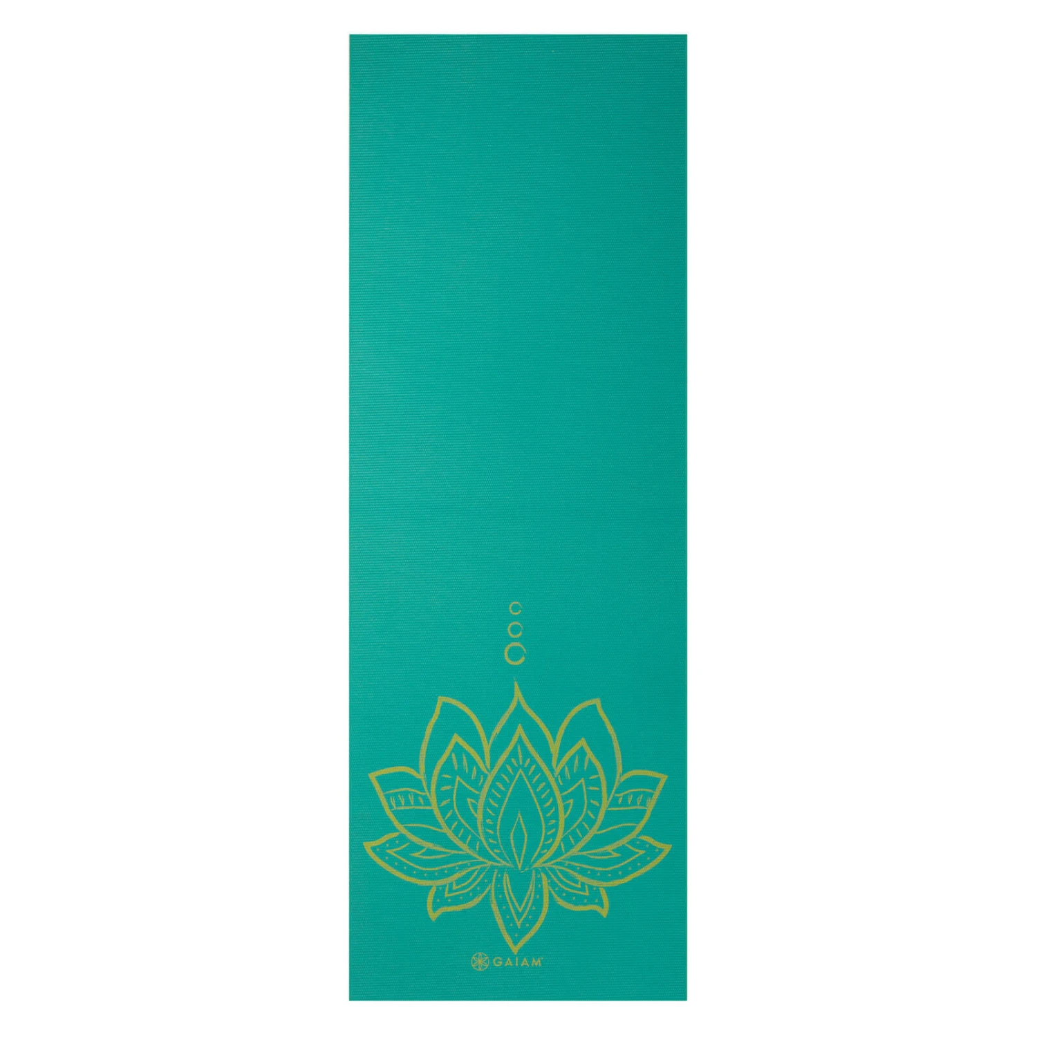 Gaiam Turquoise Premium Reversible Lotus Yoga Mat 6mm 6 Gaiam Turquoise Premium Reversible Lotus Yoga Mat 6mm - Image 4