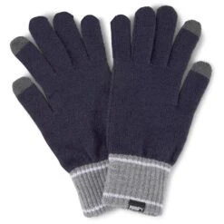 Puma Knit Gloves, Black/Gray Heather -Outdoor Climbing Shop k70f4a9dabd25c1c810586d1a9ea6b2bd