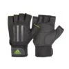Adidas Half Finger Weight Lifting Gym Gloves, Green