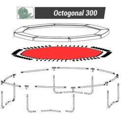 Trampoline Octagonal 300 - Jumping Mat -Outdoor Climbing Shop k7f08eeab7b7c23099d0f936574ba536a