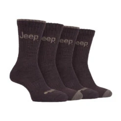 Jeep 4 Pairs Mens Anti Blister Thick Cushioned Luxury Boot Socks For Hiking -Outdoor Climbing Shop k8042f56f989a901a6c11182124a51f84
