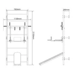 Wall Bars Swedish Ladder With Pull Up Dip Bar And Sit Up Bench Training Set -Outdoor Climbing Shop k85821173a40a2f4052ac2a3a585bd9f4