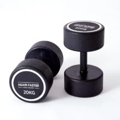Again Faster® Rubber Coated Round Dumbbell -Outdoor Climbing Shop k88b7a129fc920c725906c514647e0db0