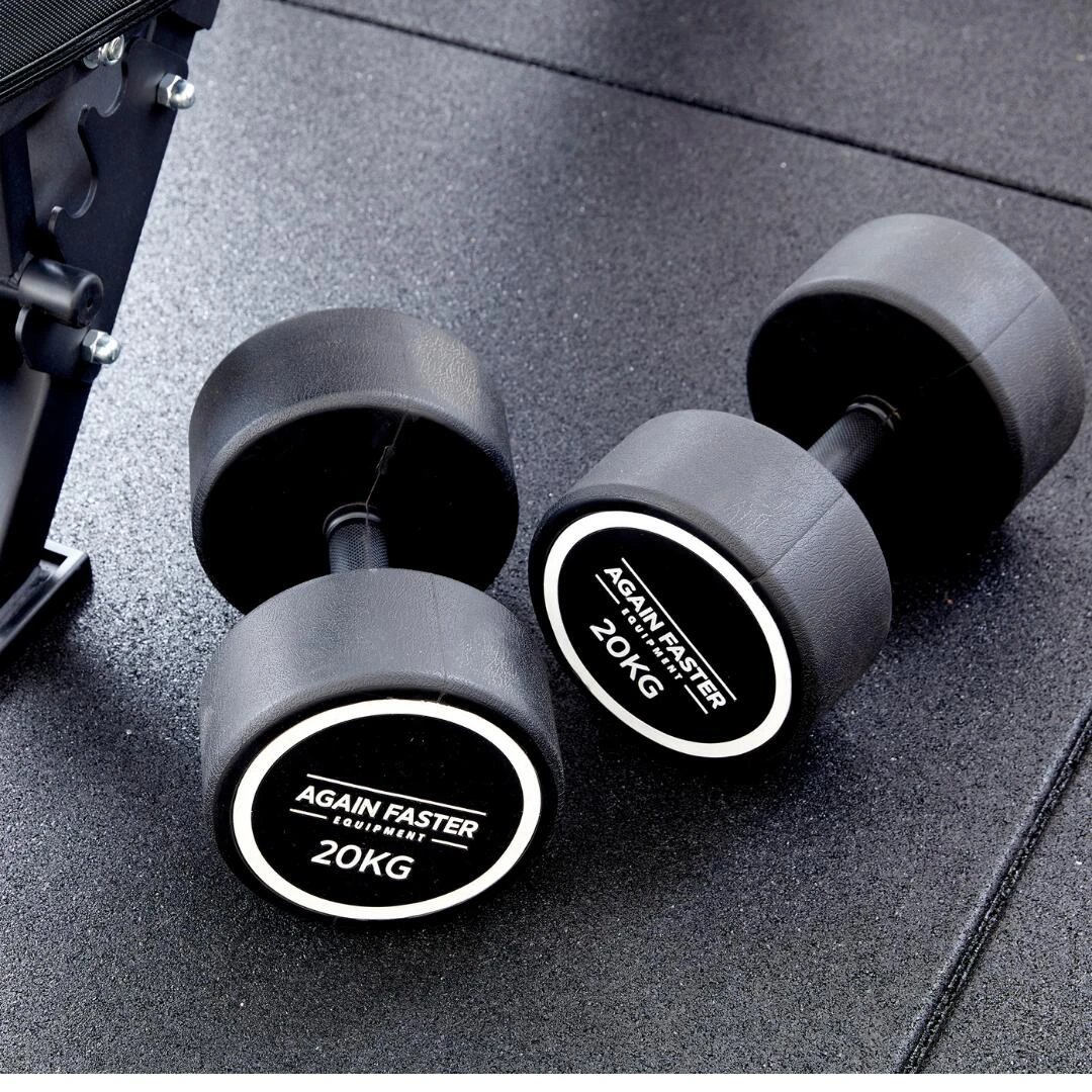 Again Faster® Rubber Coated Round Dumbbell 5 Again Faster® Rubber Coated Round Dumbbell - Image 3