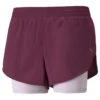 Puma Women's Run 2in1 Short, Grape Wine/Lavender Fog -Outdoor Climbing Shop k94637adb66936543415f8a7d2f9994b0