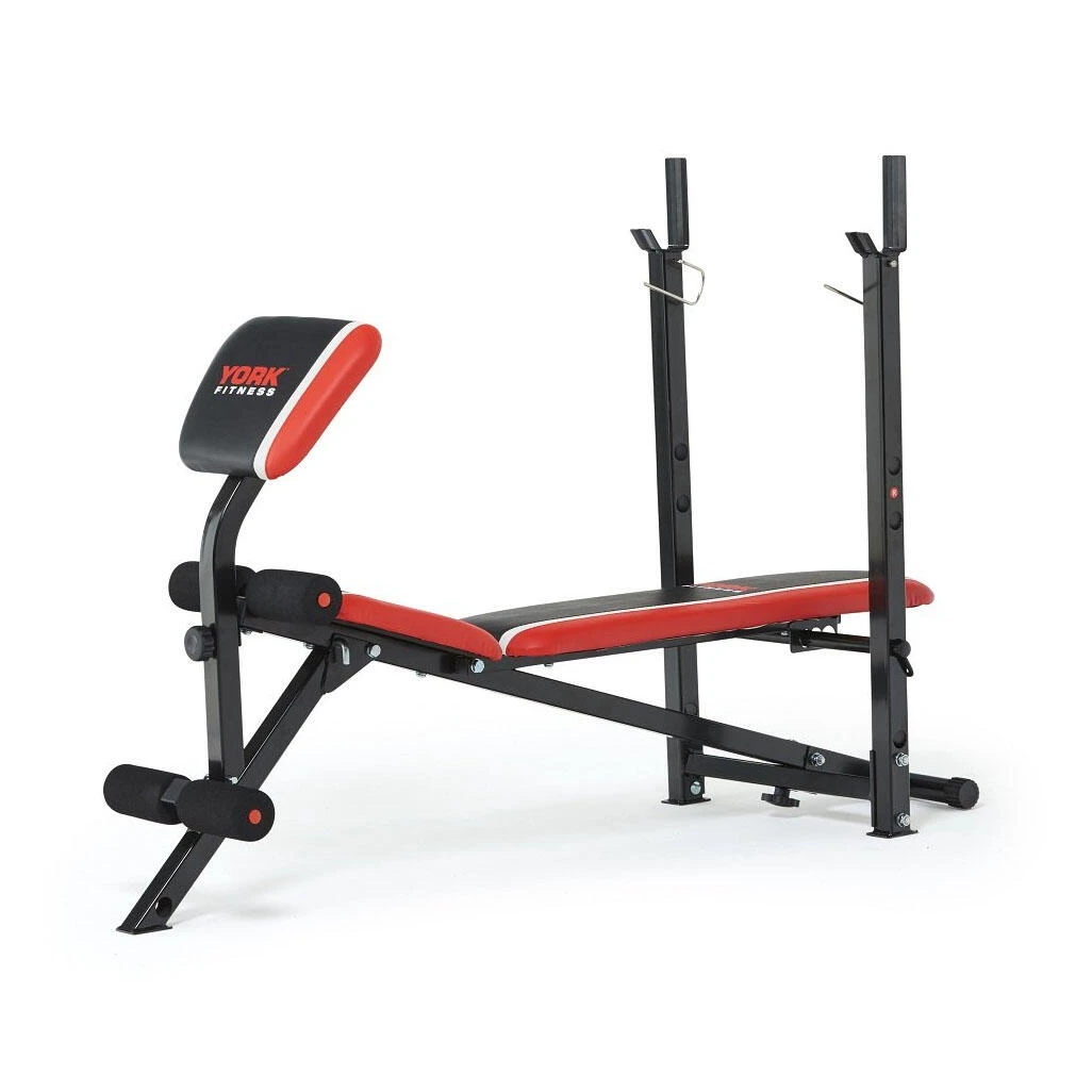 York Warrior 2 In 1 Folding Barbell And Ab Bench With Curl 4 York Warrior 2 In 1 Folding Barbell And Ab Bench With Curl - Image 2