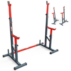 Adjustable Barbell Squat Rack Stand Bench Press Rack