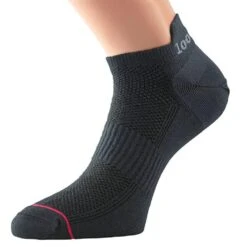 Womens/Ladies Liner Socks (Black)