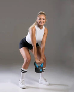 Azure 4kg Vinyl Kettlebell -Outdoor Climbing Shop kad4e6e801db2cf18183f5374c48767d7