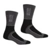 Regatta Mens Samaris 2 Season Socks (Pack Of 2) (Black/Dark Steel) -Outdoor Climbing Shop kbf2d6619da9412da5df3c290e23bf22c