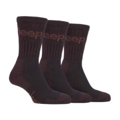 Jeep 3 Pairs Mens Cotton Cushioned Work Walking Hiking Socks -Outdoor Climbing Shop kc398fb146c4c5019620bbdddc42ab4ee