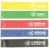 Fitness-Mad Mini Power Resistance Band Set (Pack Of 5) (Multicoloured) -Outdoor Climbing Shop kceba9d173c196aaf9d1f417028c00708
