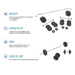 CORENGTH Weight Training Dumbbells And Bars Set 50 Kg -Outdoor Climbing Shop kced07718d7b9f0e67ba3e74d44f2d8c8