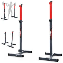 Adjustable Squat Rack Weight Lifting Barbell Stand