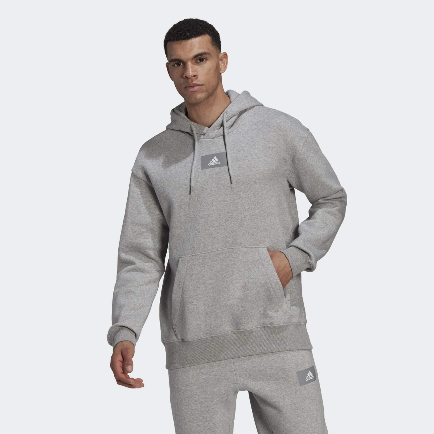ADIDAS Essentials FeelVivid Cotton Fleece Drop Shoulder Hoodie 8 ADIDAS Essentials FeelVivid Cotton Fleece Drop Shoulder Hoodie - Image 6