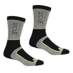 Regatta Mens Samaris 2 Season Socks (Pack Of 2) (Black/Dark Steel) -Outdoor Climbing Shop kf7682ced451c65df3ef750859f7e598c